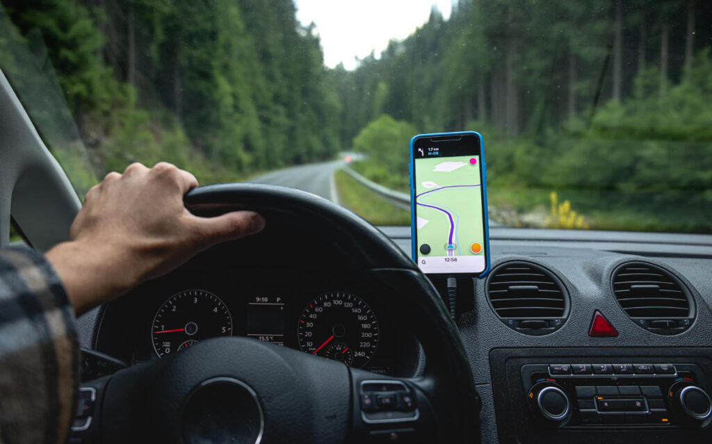 application trajet en voiture gps